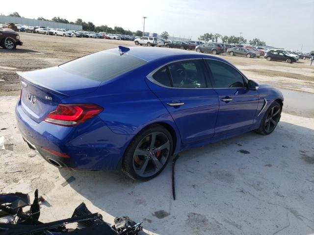 KMTG34LE6KU027320 - 2019 GENESIS G70 PRESTIGE BLUE photo 3