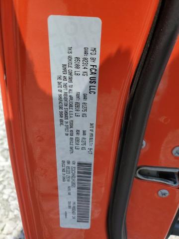 2C3CDXHG2JH126521 - 2018 DODGE CHARGER SXT PLUS ORANGE photo 12