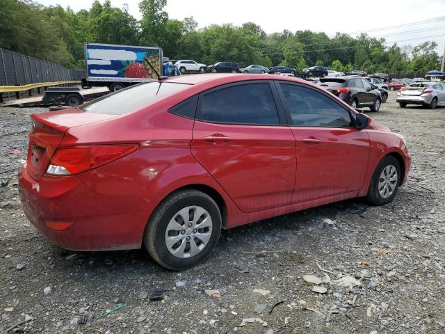 KMHCT4AE3GU065252 - 2016 HYUNDAI ACCENT SE RED photo 3