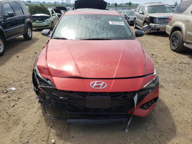 KMHLR4AF5MU148426 - 2021 HYUNDAI ELANTRA N LINE RED photo 5