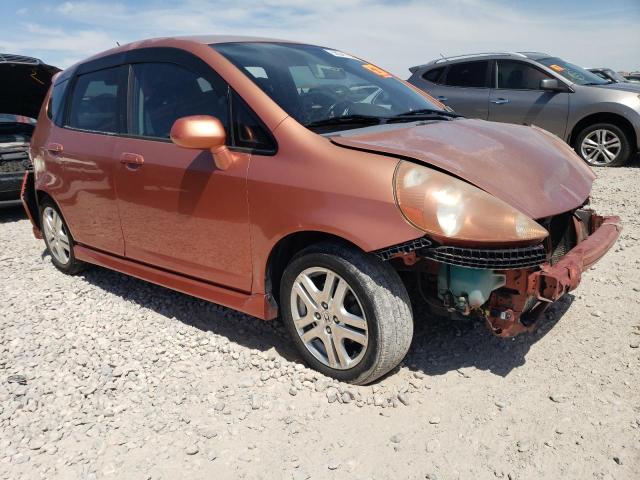 JHMGD38667S065378 - 2007 HONDA FIT S ნარინჯისფერი ფოტო 4