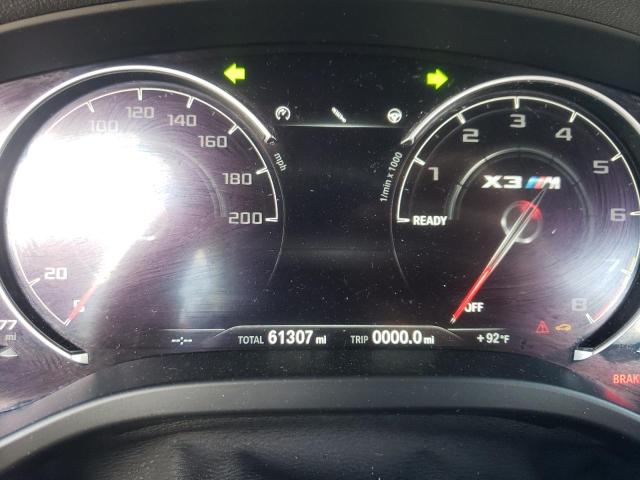 5YMTS0C08LLA57739 - 2020 BMW X3 M COMPETITION SILVER photo 9