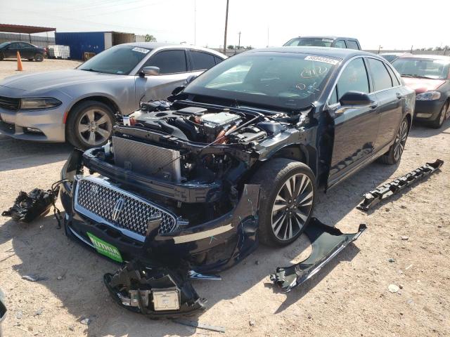 3LN6L5MU6JR619498 - 2018 LINCOLN MKZ HYBRID RESERVE BLUE photo 2