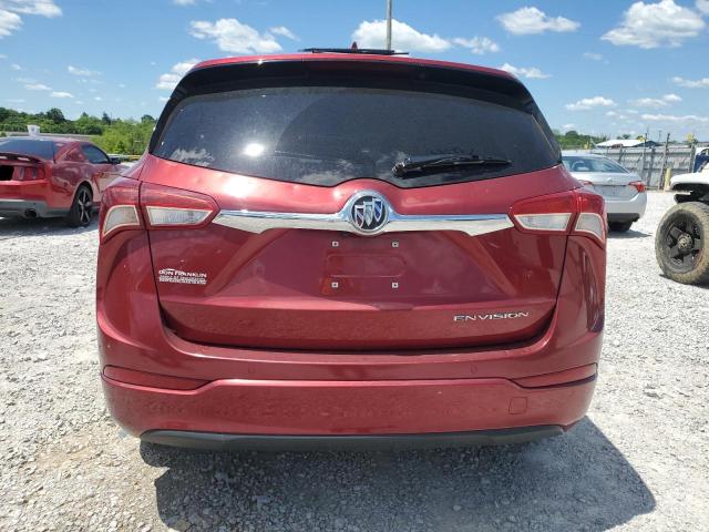 LRBFXBSAXLD049063 - 2020 BUICK ENVISION PREFERRED RED photo 6