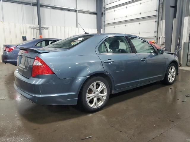 3FAHP0HA2CR309345 - 2012 FORD FUSION SE TURQUOISE photo 3