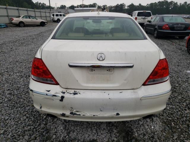 JH4KB16565C019751 - 2005 ACURA RL WHITE photo 6