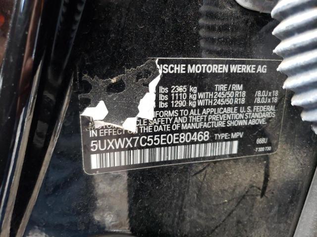 5UXWX7C55E0E80468 - 2014 BMW X3 XDRIVE35I BLACK photo 13