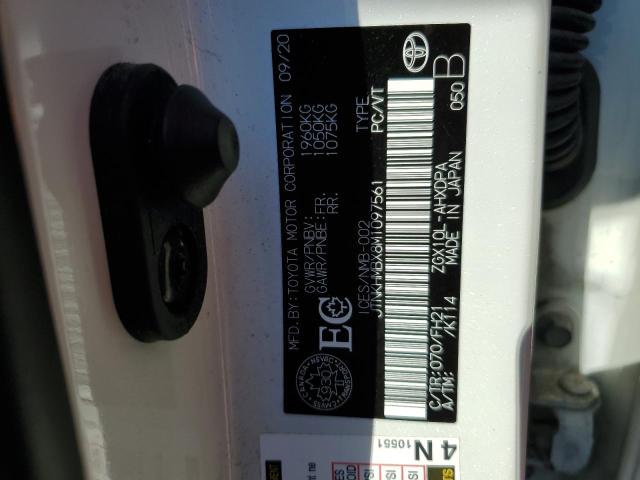 JTNKHMBX8M1097561 - 2021 TOYOTA C-HR XLE WHITE photo 13