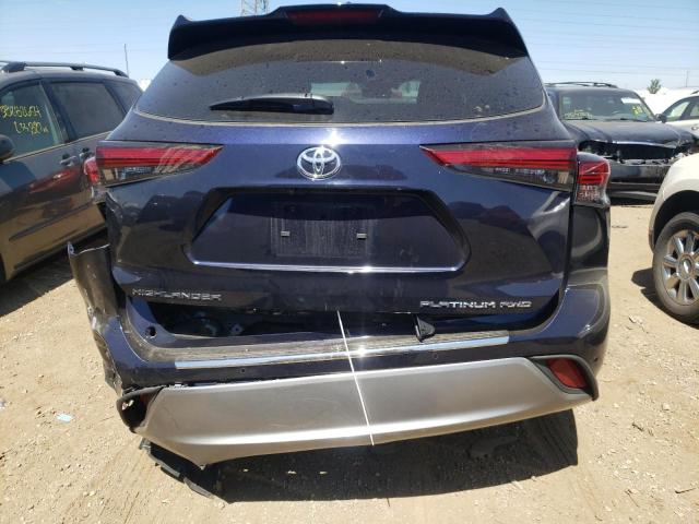 5TDKDRBH3PS041654 - 2023 TOYOTA HIGHLANDER L BLUE photo 6