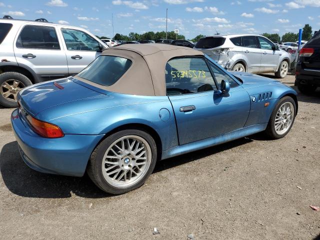 4USCJ3323WLB63044 - 1998 BMW Z3 2.8 BLUE photo 3