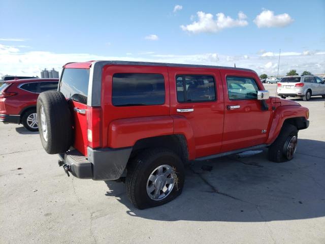 5GTEN13E098106802 - 2009 HUMMER H3 RED photo 3