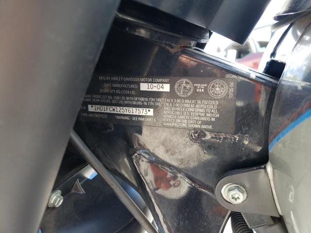 1HD1FCW125Y617573 - 2005 HARLEY-DAVIDSON FLHTCUI 蓝色 照片 9