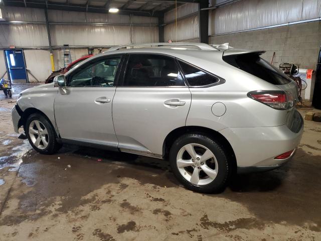 2T2BK1BA9FC313895 - 2015 LEXUS RX 350 BASE SILVER photo 2