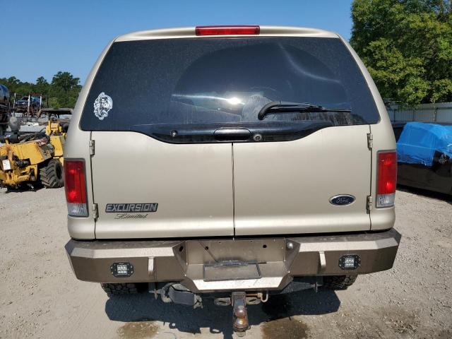 1FMSU43P44EC36510 - 2004 FORD EXCURSION LIMITED TAN photo 6