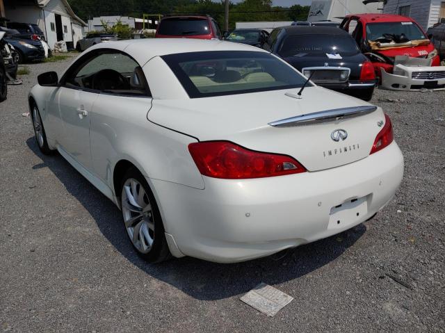 JN1CV6FE9EM902315 - 2014 INFINITI Q60 BASE WHITE photo 3