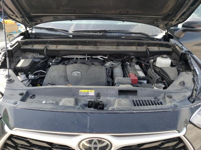 5TDGZRAH5NS539778 - 2022 TOYOTA HIGHLANDER XLE BLACK photo 12