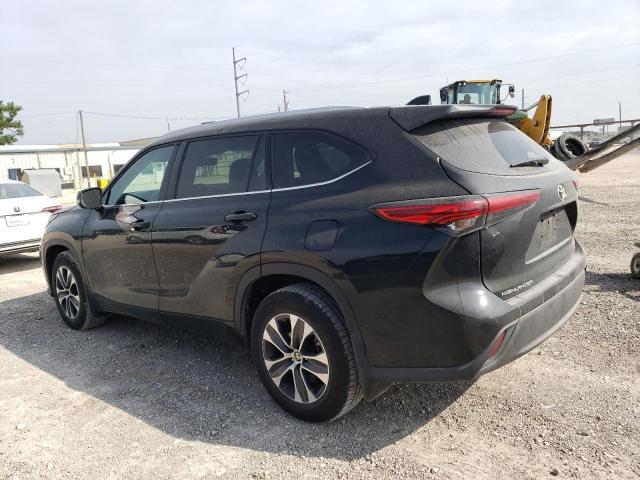 5TDGZRAH5NS539778 - 2022 TOYOTA HIGHLANDER XLE BLACK photo 2