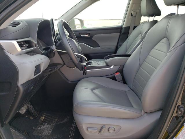 5TDGZRAH5NS539778 - 2022 TOYOTA HIGHLANDER XLE BLACK photo 7