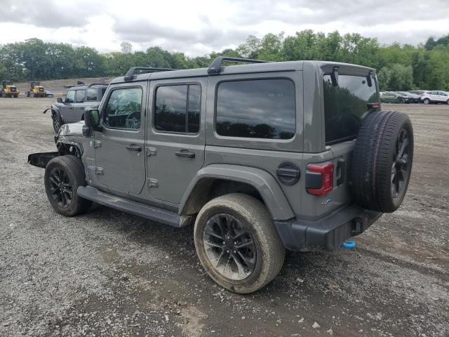 1C4JJXP69NW153646 - 2022 JEEP WRANGLER U SAHARA 4XE GRAY photo 2