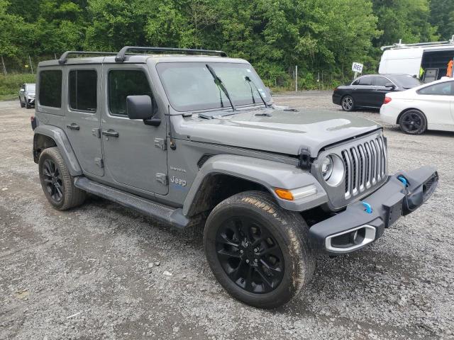 1C4JJXP69NW153646 - 2022 JEEP WRANGLER U SAHARA 4XE GRAY photo 4