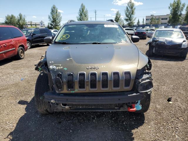 1C4PJMBS4FW739332 - 2015 JEEP CHEROKEE TRAILHAWK GREEN photo 5