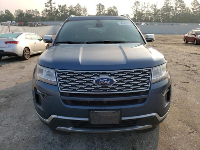 1FM5K8HT6JGB15073 - 2018 FORD EXPLORER PLATINUM BLUE photo 5