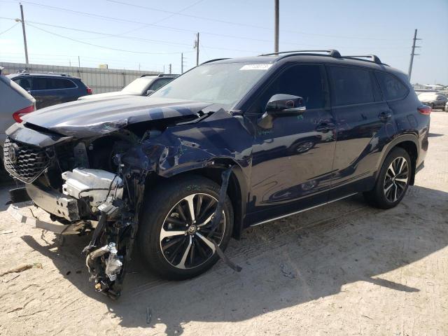 5TDLZRAH3MS078190 - 2021 TOYOTA HIGHLANDER XSE BLUE photo 1