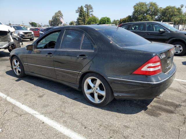 WDBRF52H86F731298 - 2006 MERCEDES-BENZ C230 230 BLACK photo 2