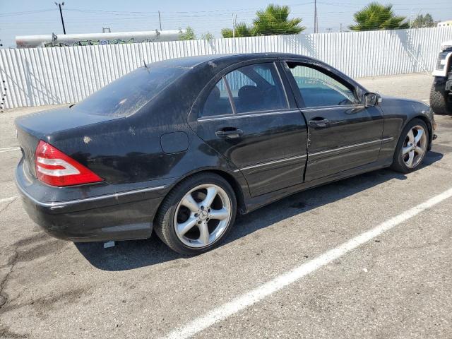 WDBRF52H86F731298 - 2006 MERCEDES-BENZ C230 230 BLACK photo 3