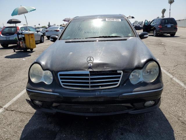 WDBRF52H86F731298 - 2006 MERCEDES-BENZ C230 230 BLACK photo 5