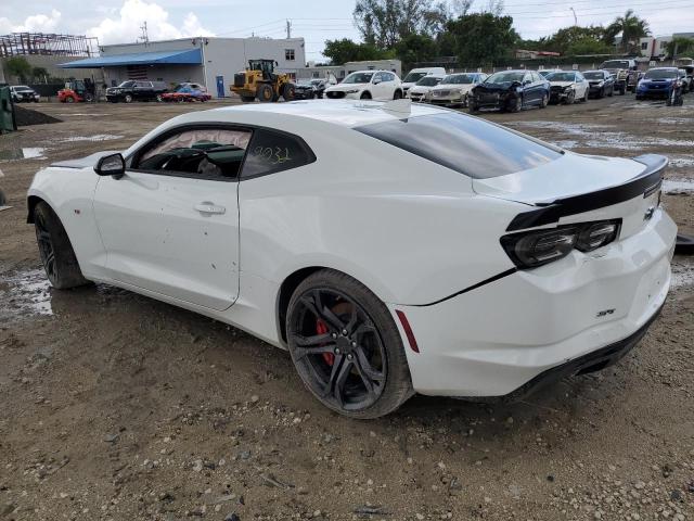 1G1FE1R79K0129044 - 2019 CHEVROLET CAMARO SS WHITE photo 2