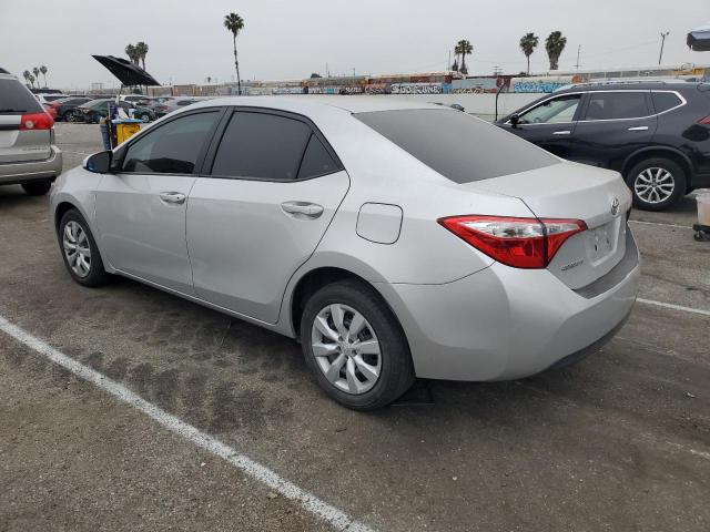 5YFBURHE3GP525667 - 2016 TOYOTA COROLLA L SILVER photo 2