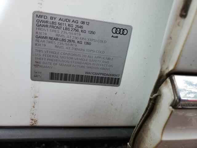 WA1C8AFP6DA008047 - 2013 AUDI Q5 PREMIUM HYBRID WHITE photo 12