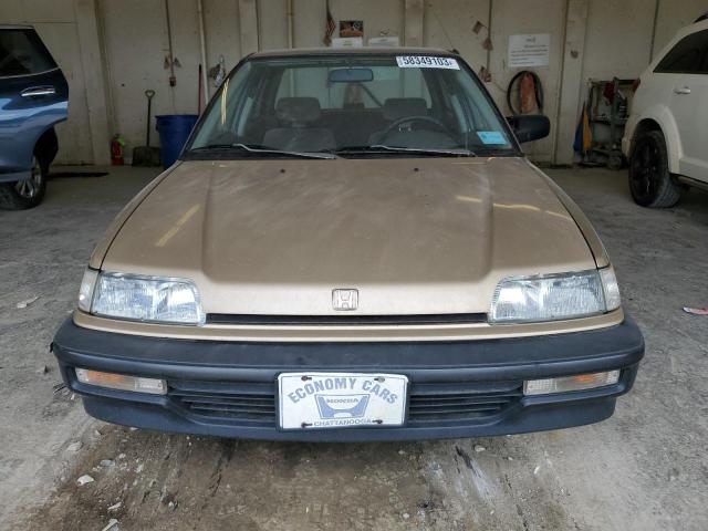 1HGED3648LA017876 - 1990 HONDA CIVIC DX BEIGE photo 5