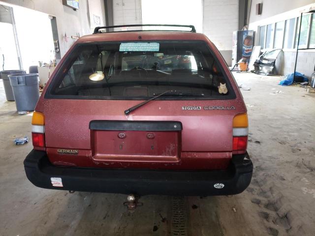 JT2AE92W5K3294548 - 1989 TOYOTA COROLLA DLX RED photo 6