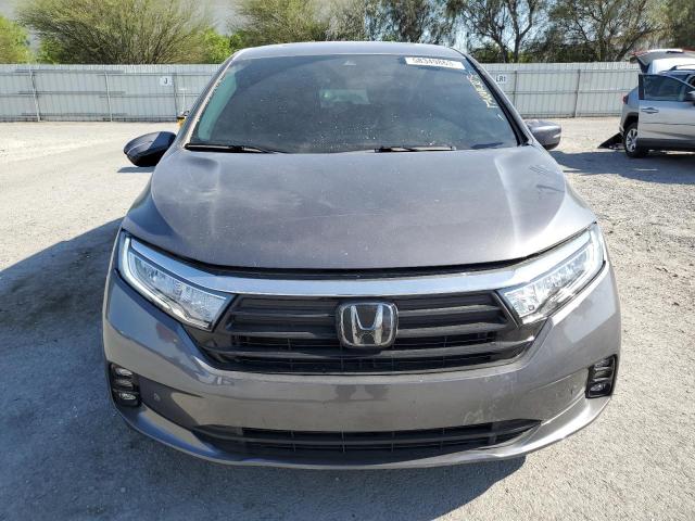 5FNRL6H91NB018018 - 2022 HONDA ODYSSEY ELITE GRAY photo 5