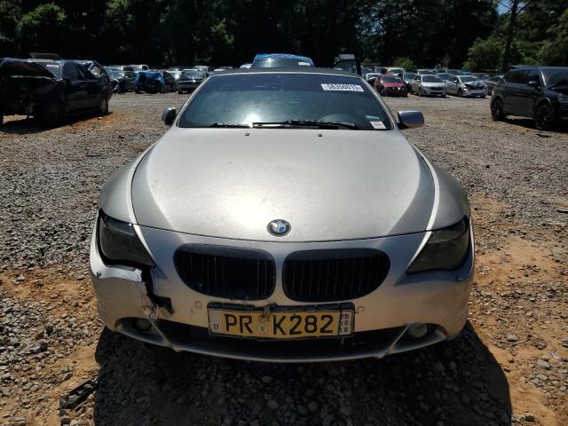 WBAEK73494B321095 - 2004 BMW 645 CI AUTOMATIC SILVER photo 5
