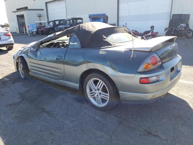 4A3AE75H13E125252 - 2003 MITSUBISHI ECLIPSE SPYDER GTS GREEN photo 2