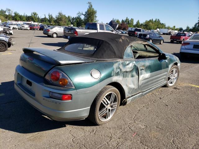 4A3AE75H13E125252 - 2003 MITSUBISHI ECLIPSE SPYDER GTS GREEN photo 3