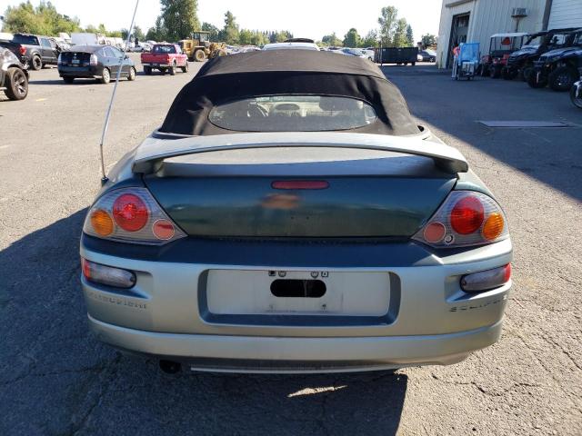 4A3AE75H13E125252 - 2003 MITSUBISHI ECLIPSE SPYDER GTS GREEN photo 6