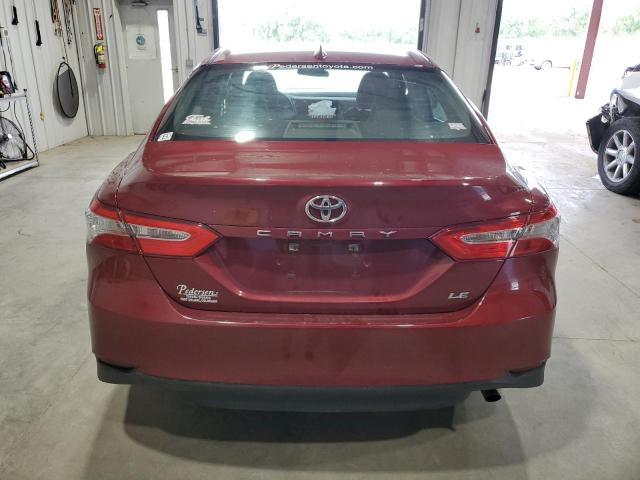 4T1C11AK9LU317462 - 2020 TOYOTA CAMRY LE BURGUNDY photo 6