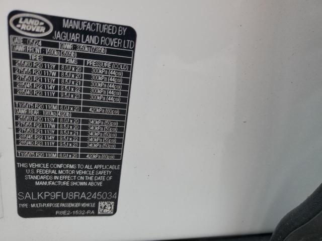 SALKP9FU8RA245034 - 2024 LAND ROVER RANGE ROVE SE TAN photo 13