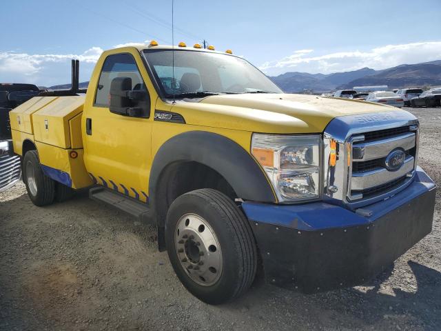 1FDUF4GY6EEA62611 - 2014 FORD F450 SUPER DUTY YELLOW photo 4