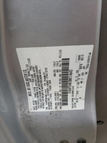 1FAHP34N18W114643 - 2008 FORD FOCUS S/SE SILVER photo 12