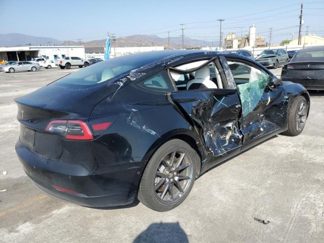 5YJ3E1EA4NF318086 - 2022 TESLA MODEL 3 黑色 照片 3