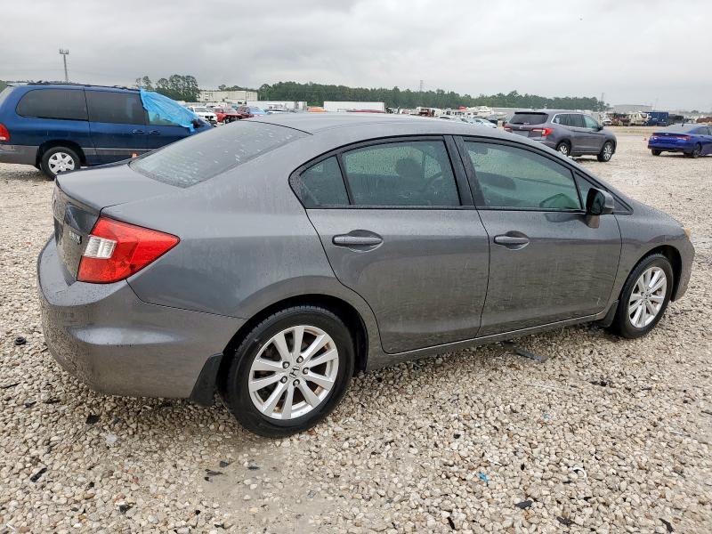 2HGFB2F98CH523760 - 2012 HONDA CIVIC EXL GRAY photo 3