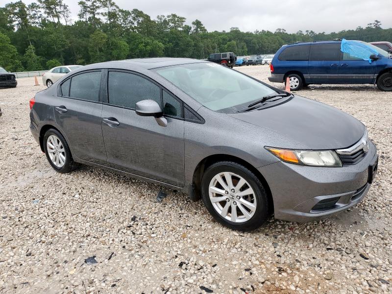 2HGFB2F98CH523760 - 2012 HONDA CIVIC EXL GRAY photo 4