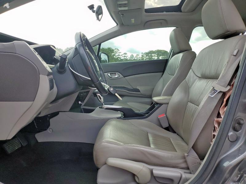 2HGFB2F98CH523760 - 2012 HONDA CIVIC EXL GRAY photo 7