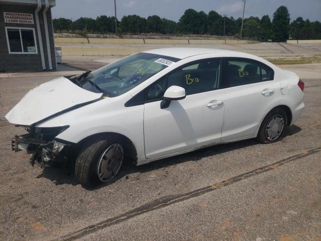 2HGFB2F63CH530654 - 2012 HONDA CIVIC HF WHITE photo 1