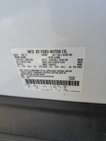 1FM5K8AR3HGD59787 - 2017 FORD EXPLORER POLICE INTERCEPTOR Ağ foto 14